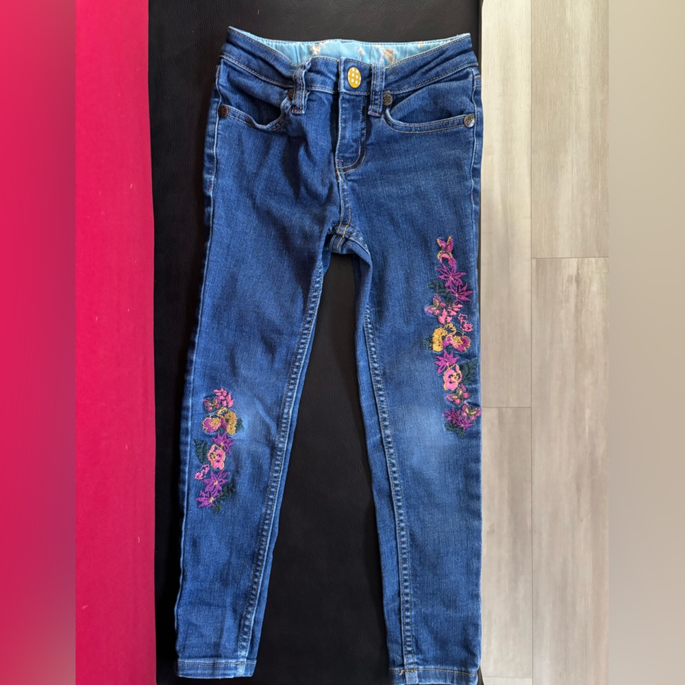 Little girl’s Matilda Jane embroidered jeans